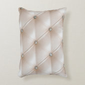 Carriage furniture upholstery in light beige leath アクセントクッション (正面(垂直))