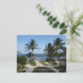 Carribean海ビューで日付を保存 案内ポストカード (スタンド正面)