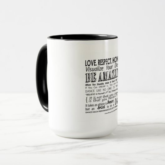 Carrieの感動的なダンスの壁はマグを引用します マグカップ (正面左)