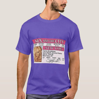 carrie bradshaw satc id friends tシャツ