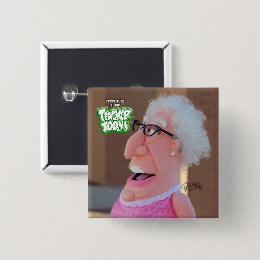 Carrie Oki Button #3氏 缶バッジ (正面&裏面)