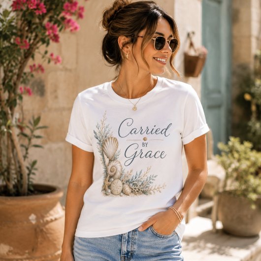 Carried By Grace – 海辺のインスピレーション トライブレンドTシャツ