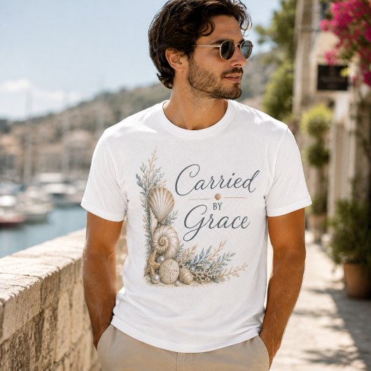 Carried By Grace – 海辺のインスピレーション Tシャツ