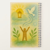 "Carried by Hope" journal hardcover notebook  ノートブック (裏面)