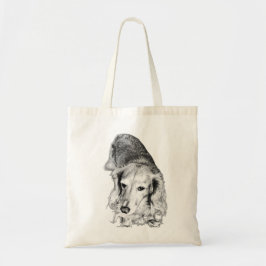 Carried in Stillness – Long-Haired Dachshund トートバッグ