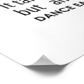 Carrie's Inspirational Dance Quotes Poster- White ポスター (角)