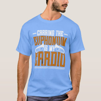 Carringhe Euphonium Is My Cardio retro Tシャツ