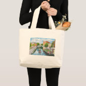 Carringtonの通りからのナッティンガム運河 ラージトートバッグ (正面(商品))
