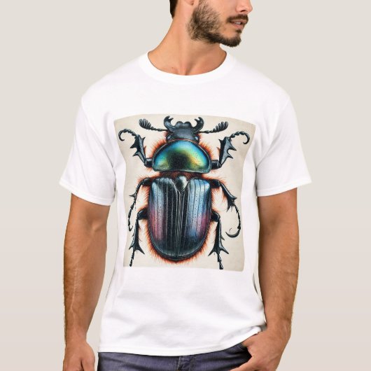 Carrion Beetle 160724IREF211 - Watercolor Tシャツ (正面)