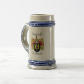 CARROLLの家紋- CARROLLの紋章付き外衣 ビールジョッキ (正面左)