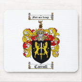 CARROLLの家紋- CARROLLの紋章付き外衣 マウスパッド (正面)