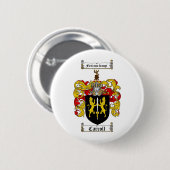 CARROLLの家紋- CARROLLの紋章付き外衣 缶バッジ (正面&裏面)