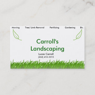 Carrollの造園 名刺