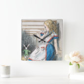 Carroll: アリス1865年 スクエア壁時計 (ホーム)