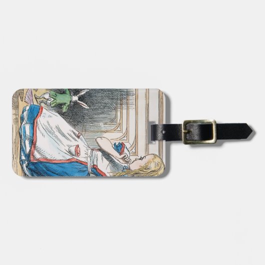 Carroll: アリス1865年 ラゲッジタグ (正面横)