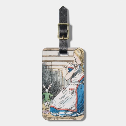 Carroll: アリス1865年 ラゲッジタグ (正面縦)