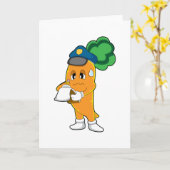 Carrot 交通整理員 駐車券 カード (黄色い花)