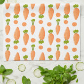 Carrot and slice pattern キッチンタオル (折り畳み)