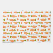 Carrot and slice pattern キッチンタオル (横)