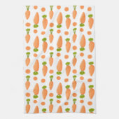 Carrot and slice pattern キッチンタオル (縦)