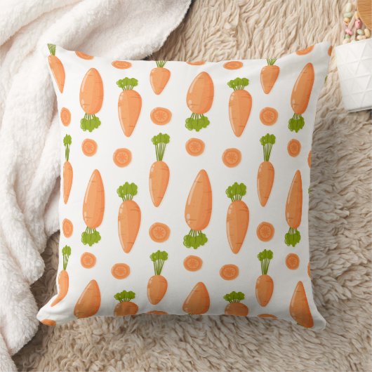Carrot and slice pattern クッション (ブランケット)