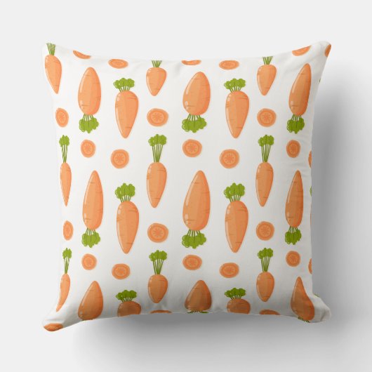 Carrot and slice pattern クッション (裏面)