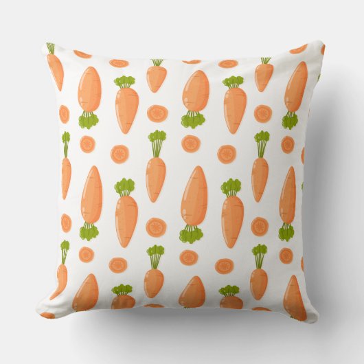 Carrot and slice pattern クッション (正面)