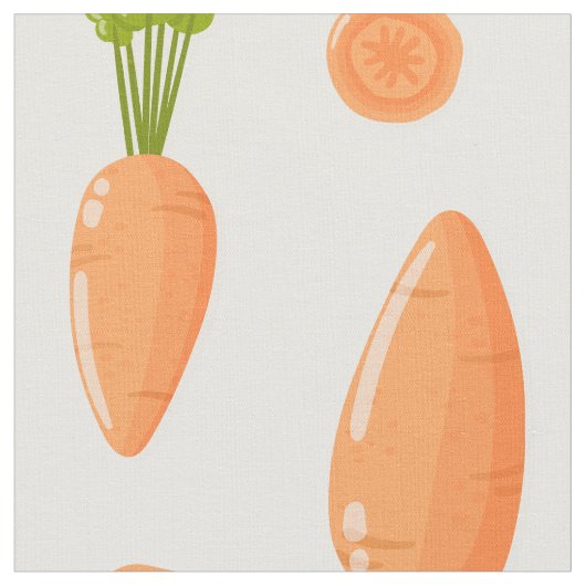 Carrot and slice Pattern ファブリック (クローズアップ)