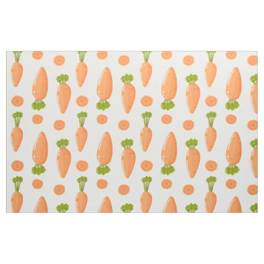 Carrot and slice Pattern ファブリック (ファットクウォーター)