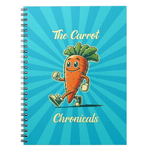 Carrot Chronicals Retro Cartoon notebook ノートブック (正面)