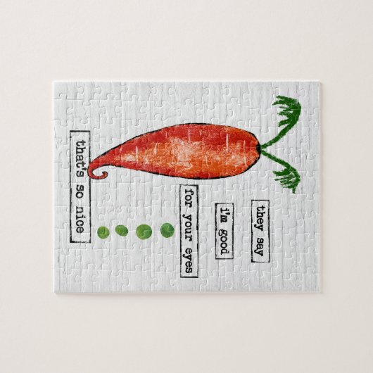 Carrot Jigsaw Puzzle - Funny Vegetable So Nice ジグソーパズル (横)