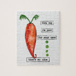 Carrot Jigsaw Puzzle - Funny Vegetable So Nice ジグソーパズル<br><div class="desc">A funny carrot design featuring a cute orange carrot with the words "they say I'm good for your eyes... that's so nice"</div>