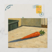 Carrot on a Table Art Postcard ポストカード (正面/裏面)