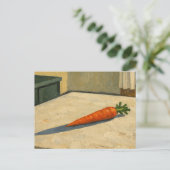 Carrot on a Table Art Postcard ポストカード (スタンド正面)