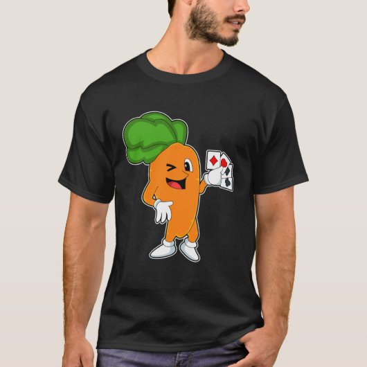 Carrot Poker Poker cards Card game Tシャツ (正面)