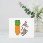 Carrot-Wearing Rabbit (2).PNG ポストカード (スタンド正面)