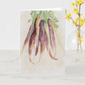 Carrots, 5x7 Note Card カード (黄色い花)