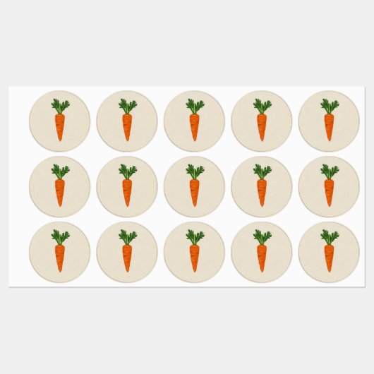 Carrots and Carrots | Stationery and Gift Stickers ラベル (シート)