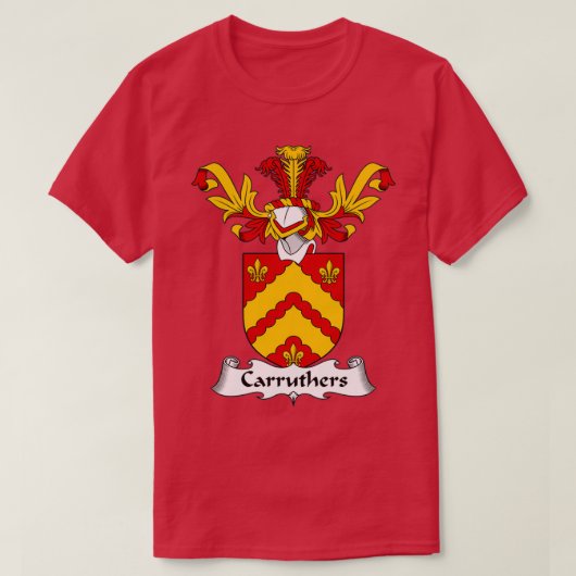 Carruthers Coat of Arms Family Crest  Tシャツ (デザイン正面)