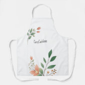 Carry Confidence – Elegant Floral Empowerment Art エプロン (正面)