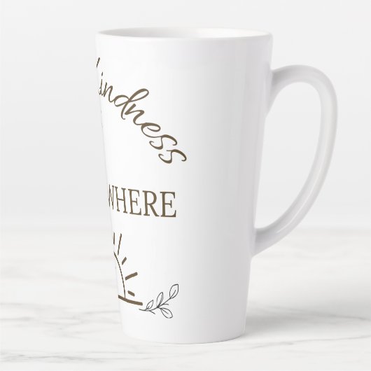 Carry Kindness Everywhere Mug カフェラテマグ (右)
