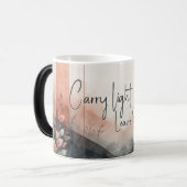 Carry Light,Leave Sparkles Mug-Watercolor Floral モーフィングマグカップ (正面左)
