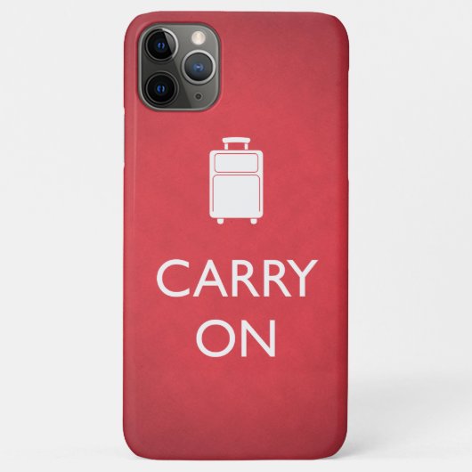 CARRY ON - 荷物 - 笑える赤デザイン Case-Mate iPhoneケース (裏面)