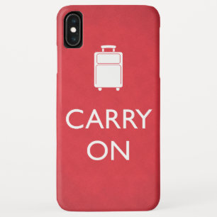 CARRY ON - 荷物 - 赤い面白いデザイン iPhone XS MAXケース