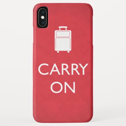 CARRY ON - 荷物 - 赤い面白いデザイン Case-Mate iPhoneケース (裏面)