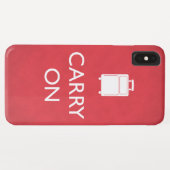 CARRY ON - 荷物 - 赤い面白いデザイン Case-Mate iPhoneケース (裏面(横))