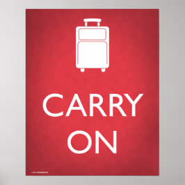 Carry On Luggage Funny Poster ポスター