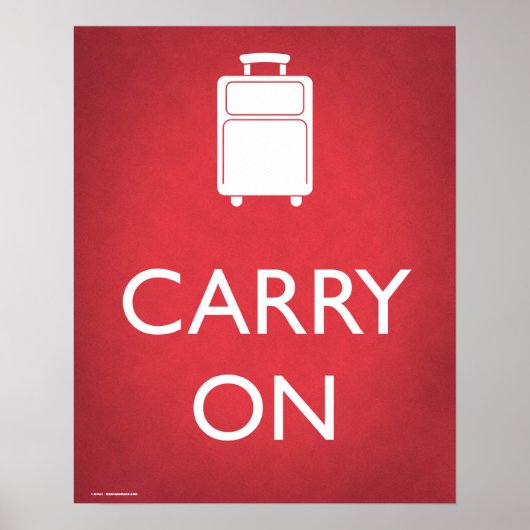 Carry On Luggage Funny Poster ポスター (正面)