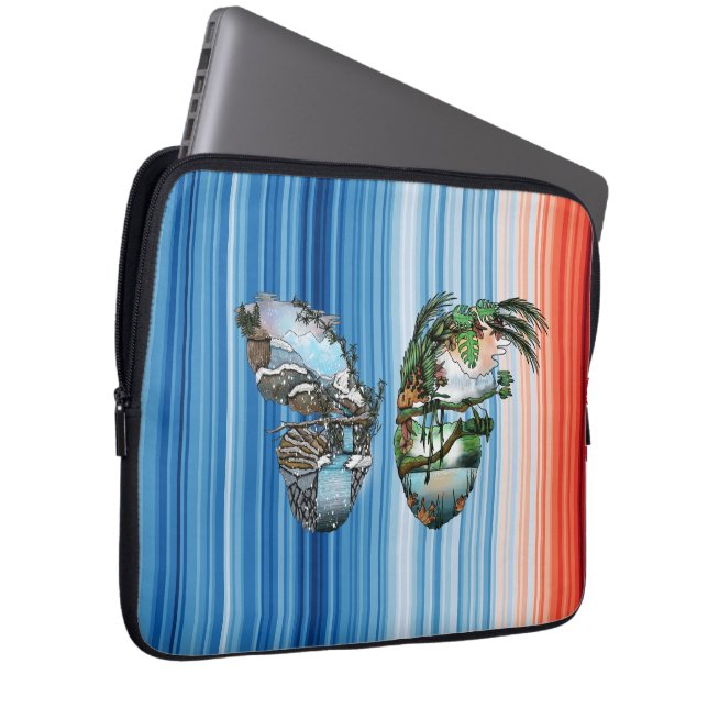 Carry the Future, Protect the Planet - COP30 ラップトップスリーブ (正面右)