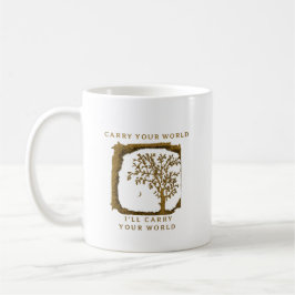 Carry Your World – Golden Design コーヒーマグカップ